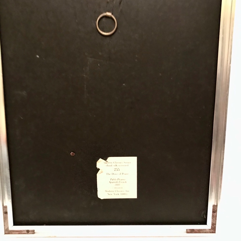 Rare Pablo Picasso Hand Silk Screened Shadow Box - Picture 4 of 5